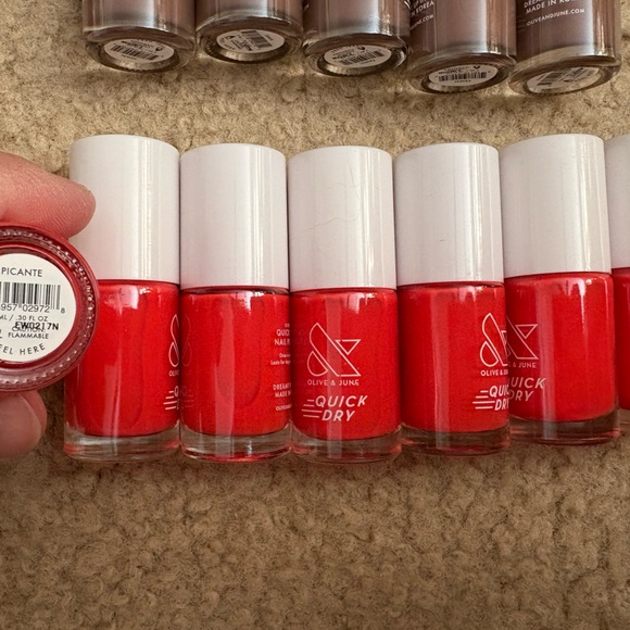 Olive and June Quick Dry Assorted Nail Polish Set - 6 with each order - Picture 2 of 13